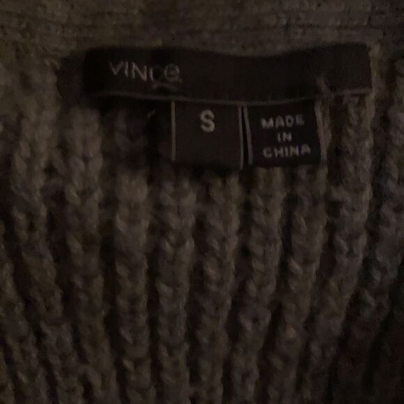 Vince Grey Yak/Wool Honeycomb Knit Jacket Cardigan - Picture 7 of 7